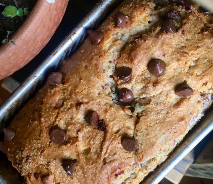 Raspberry Dark Chocolate Banana Bread |&nbsp;Gluten-free