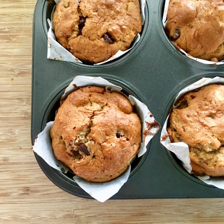 Chocolate Chip Banana Nut Muffins |&nbsp;Gluten-free